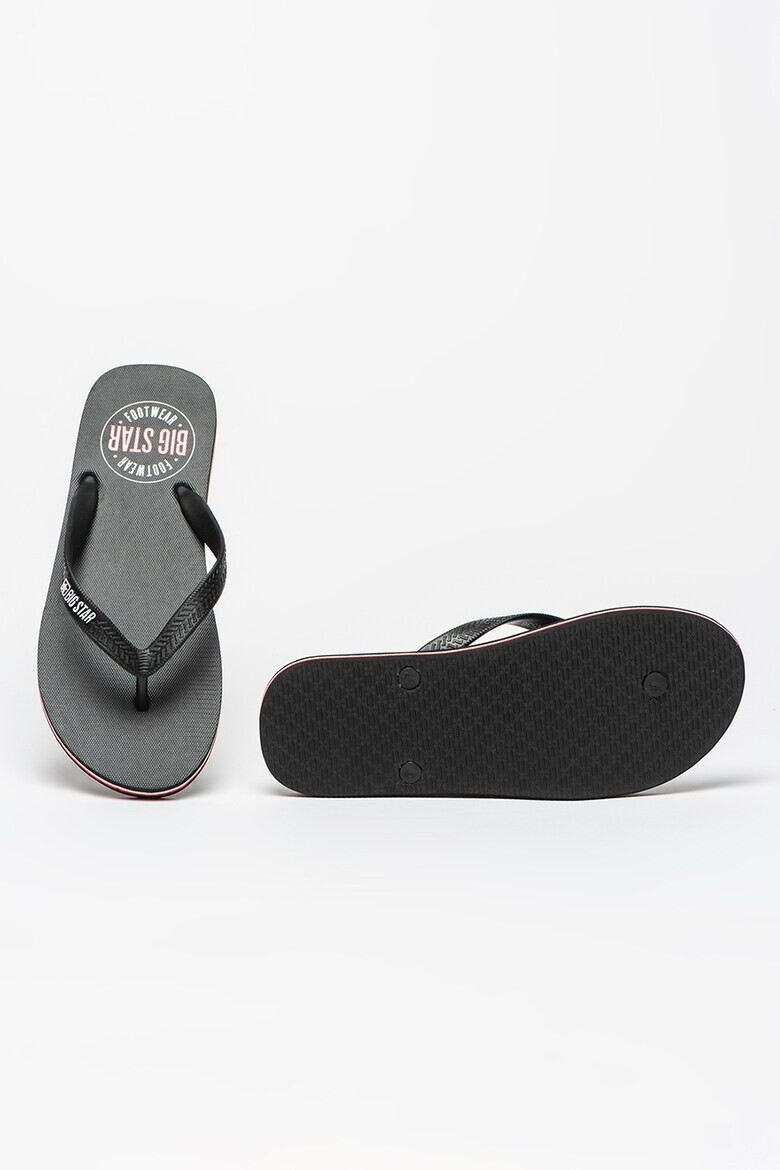 Big Star Papuci flip-flop texturati cu detaliu logo - Pled.ro