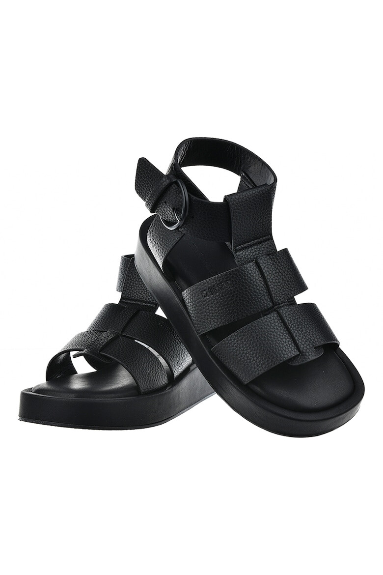 Big Star Sandale wedge de piele ecologica - Pled.ro