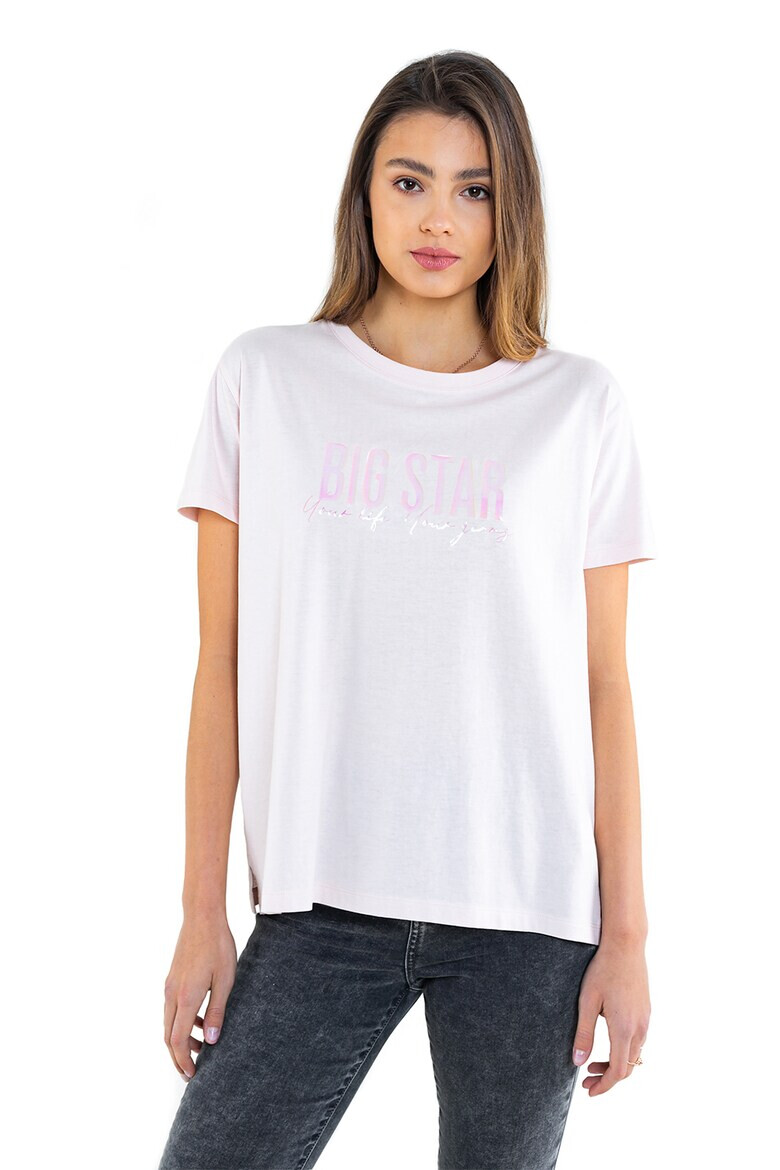 Big Star Tricou de bumbac si modal cu imprimeu holografic - Pled.ro