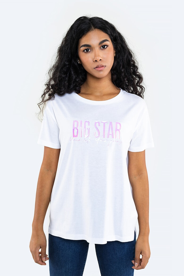 Big Star Tricou de bumbac si modal cu imprimeu holografic - Pled.ro