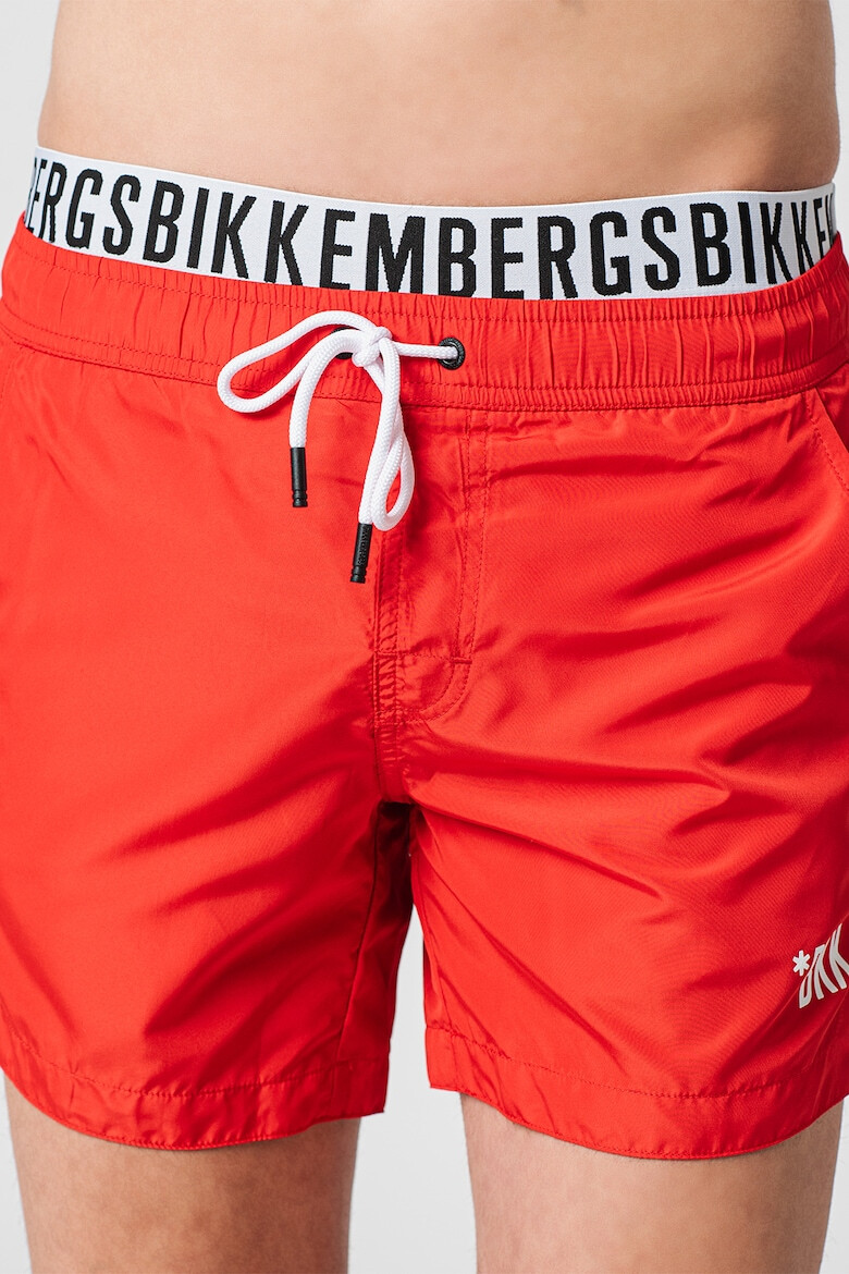 Bikkembergs Pantaloni scurti de baie cu logo si snur - Pled.ro