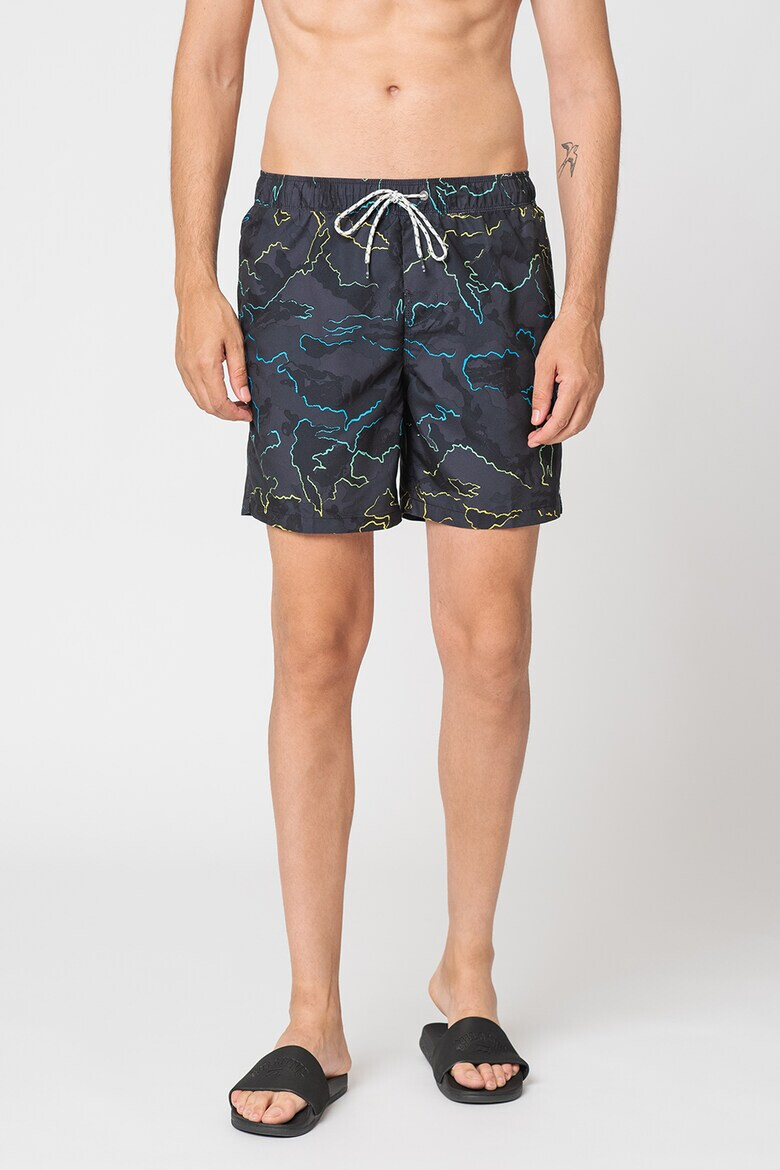 Billabong Pantaloni scurti de baie cu model Resistance - Pled.ro