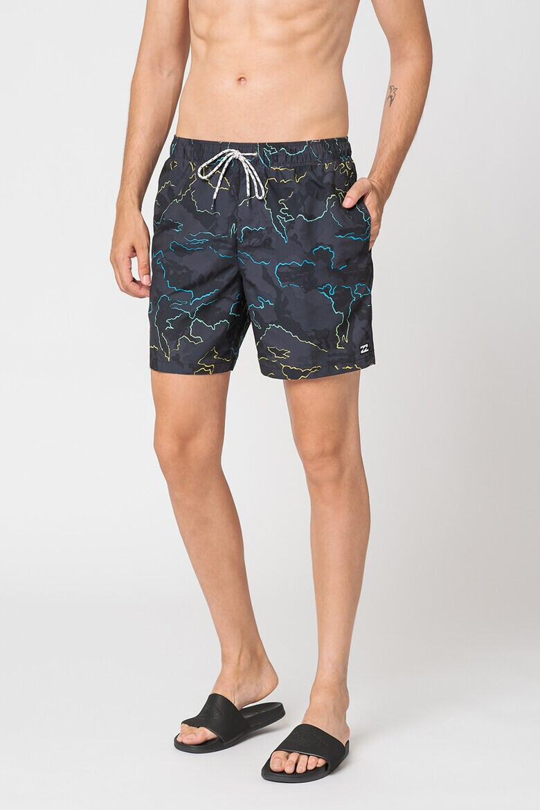 Billabong Pantaloni scurti de baie cu model Resistance - Pled.ro