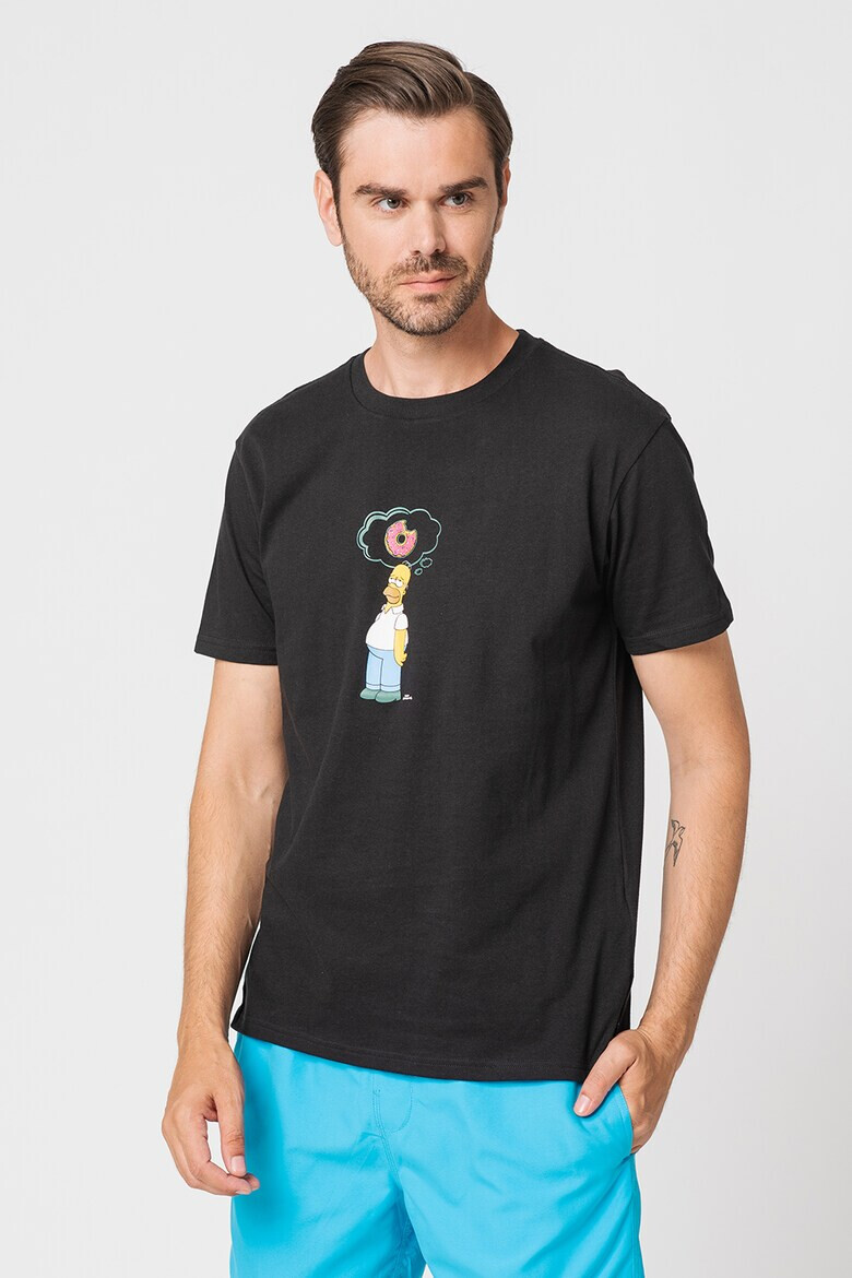 Billabong Tricou cu impimeu si decolteu la baza gatului The Simpsons Family - Pled.ro