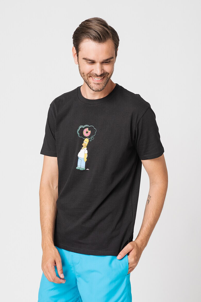 Billabong Tricou cu impimeu si decolteu la baza gatului The Simpsons Family - Pled.ro