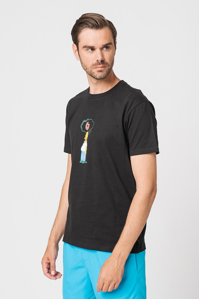 Billabong Tricou cu impimeu si decolteu la baza gatului The Simpsons Family - Pled.ro