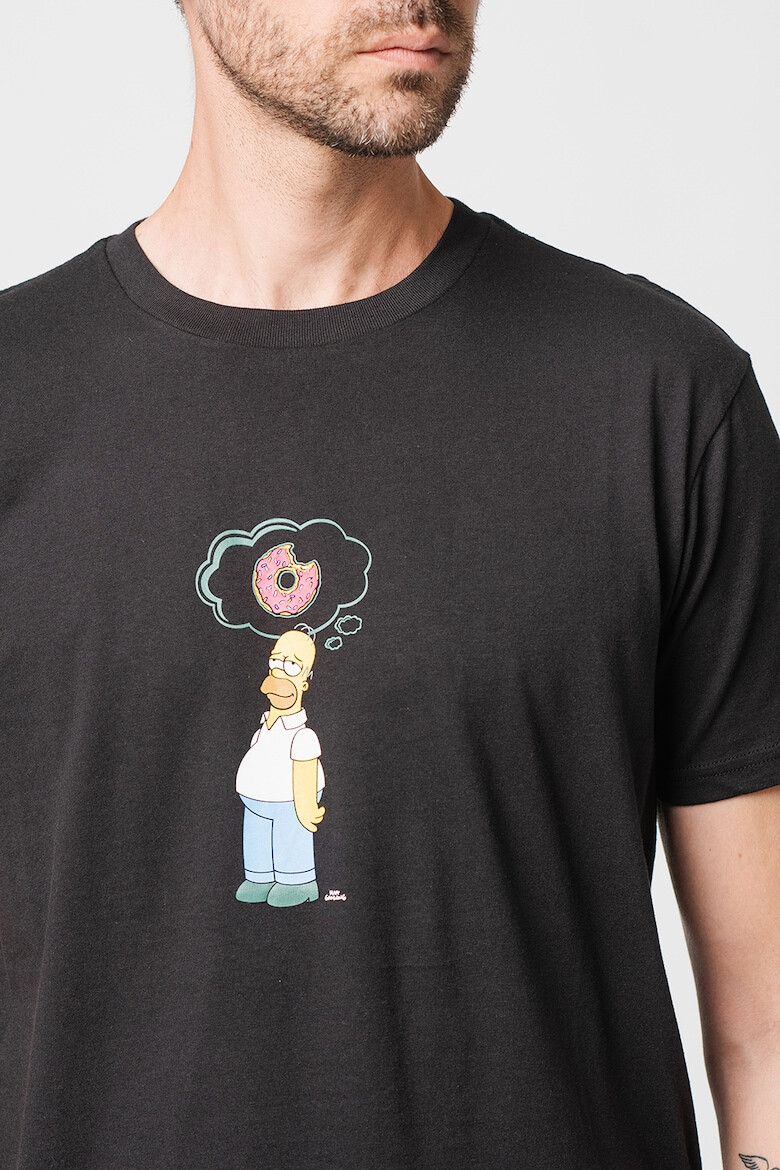 Billabong Tricou cu impimeu si decolteu la baza gatului The Simpsons Family - Pled.ro