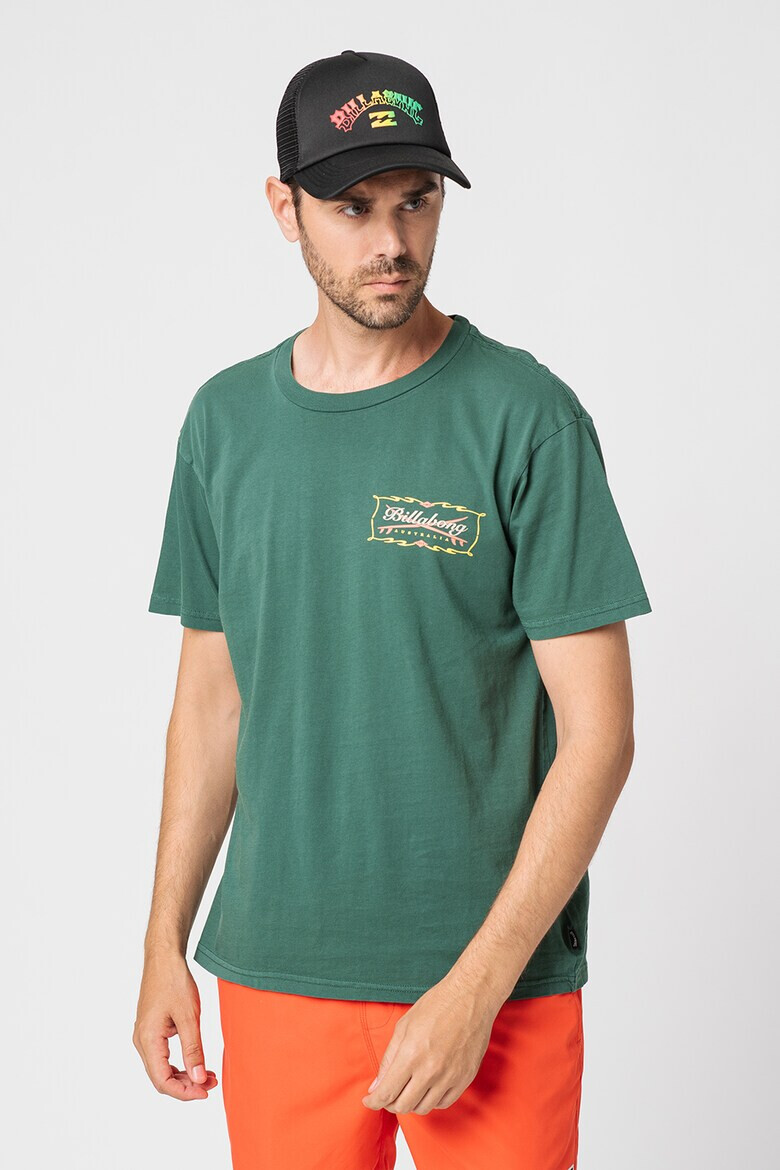 Billabong Tricou de bumbac cu imprimeu Born Is 73 - Pled.ro