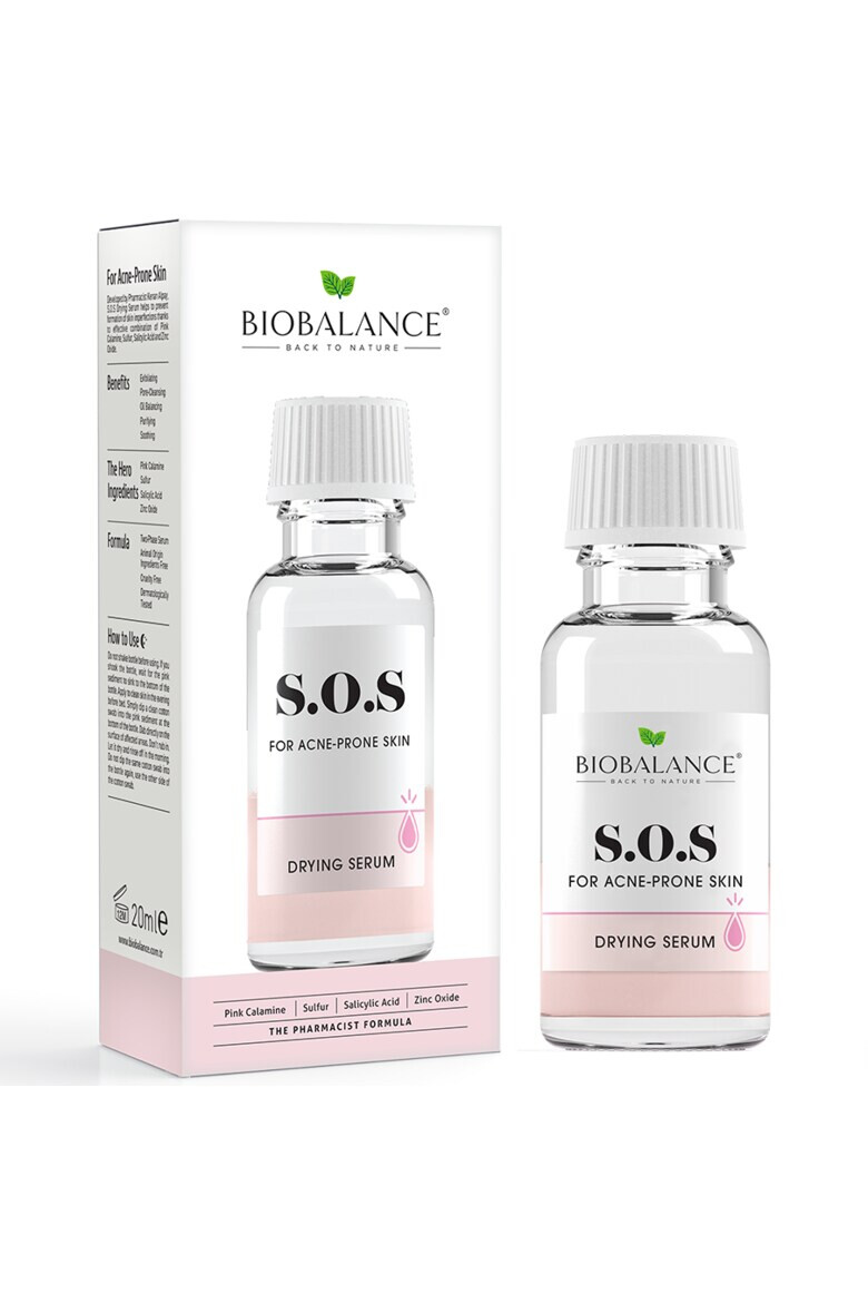 Bio Balance S.O.S. Drying Serum Ser pentru Uscarea Acneei 20 ml - Pled.ro