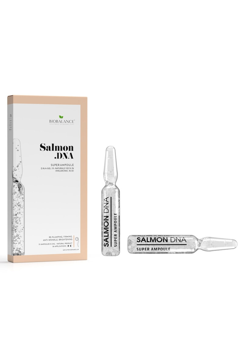 Bio Balance Salmon DNA Fiole concentrate antiaging cu acid hialuronic din caviar de somon 10 x 2 ml - Pled.ro