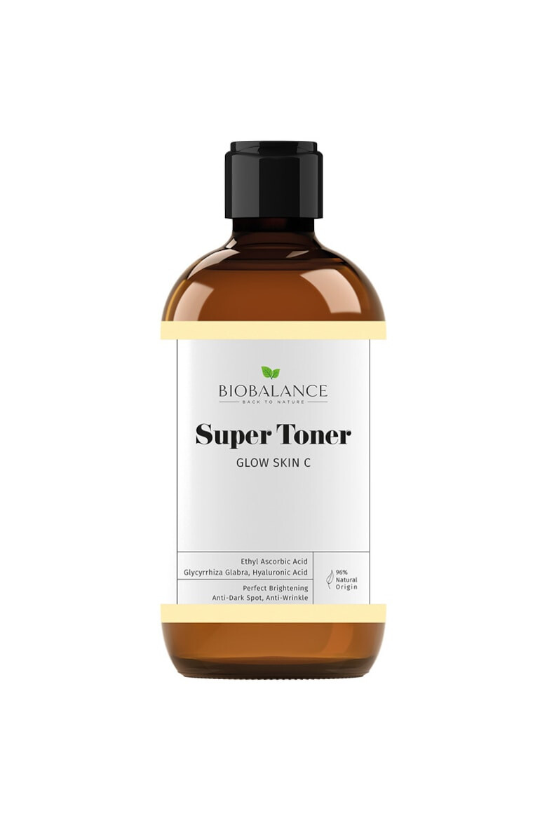 Bio Balance Super Toner Glow Skin C Antirid si Iluminator Impotriva Petelor Pigmentare pentru Toate Tipurile de Ten 250 ml - Pled.ro