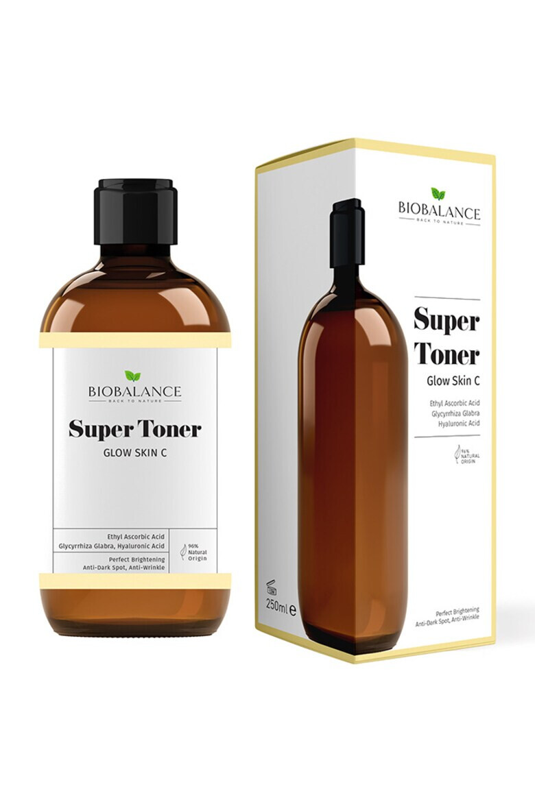 Bio Balance Super Toner Glow Skin C Antirid si Iluminator Impotriva Petelor Pigmentare pentru Toate Tipurile de Ten 250 ml - Pled.ro