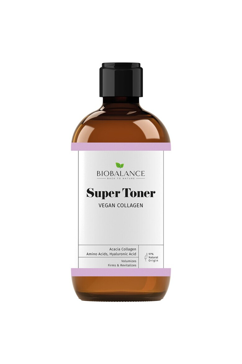 Bio Balance Super Toner Vegan Collagen cu Efect de Fermitate Volumizare si Revitalizare pentru Toate Tipurile de Ten 250 ml - Pled.ro