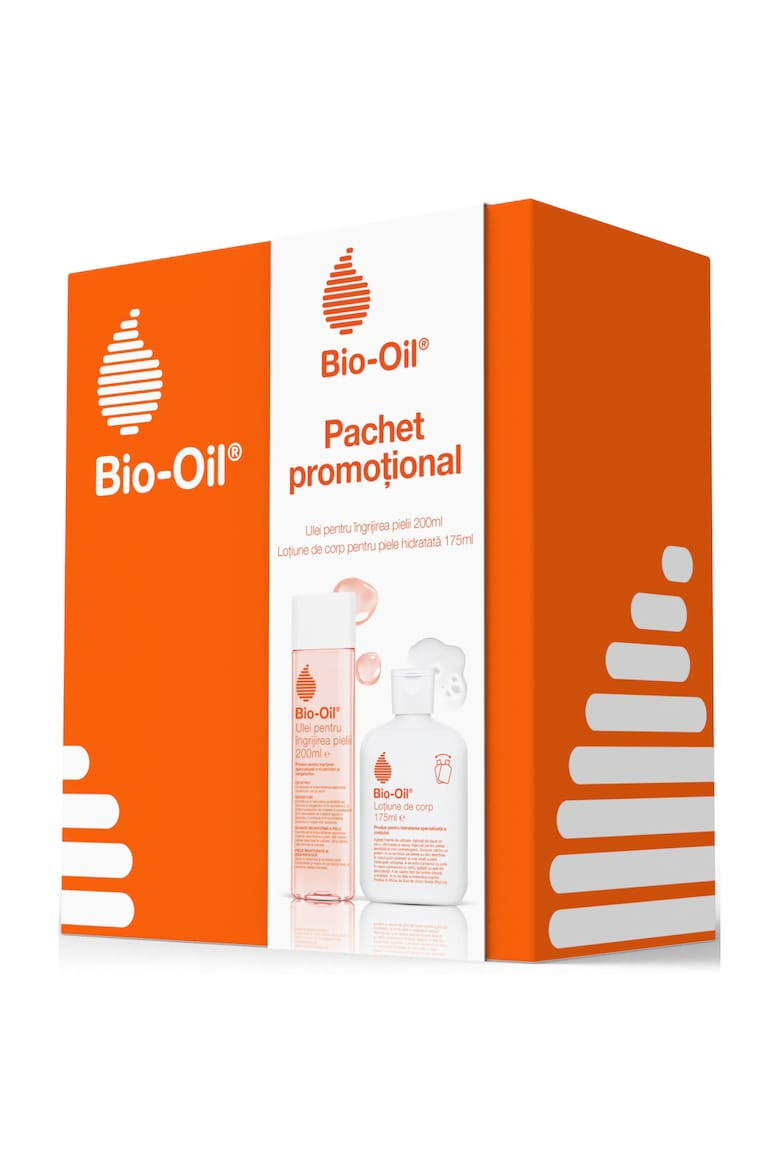 Bio oil Pachet Bio-Oil : Ulei pentru corp si fata 200 ml + Lotiune pentru piele uscata 175 ml - Pled.ro