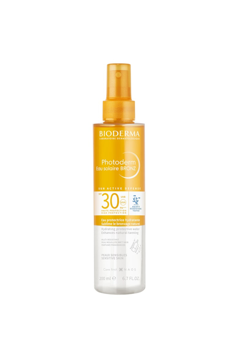 Bioderma Apa cu protectie solara pentru bronz imbunatatit Photoderm BRONZ SPF 30 200 ml - Pled.ro