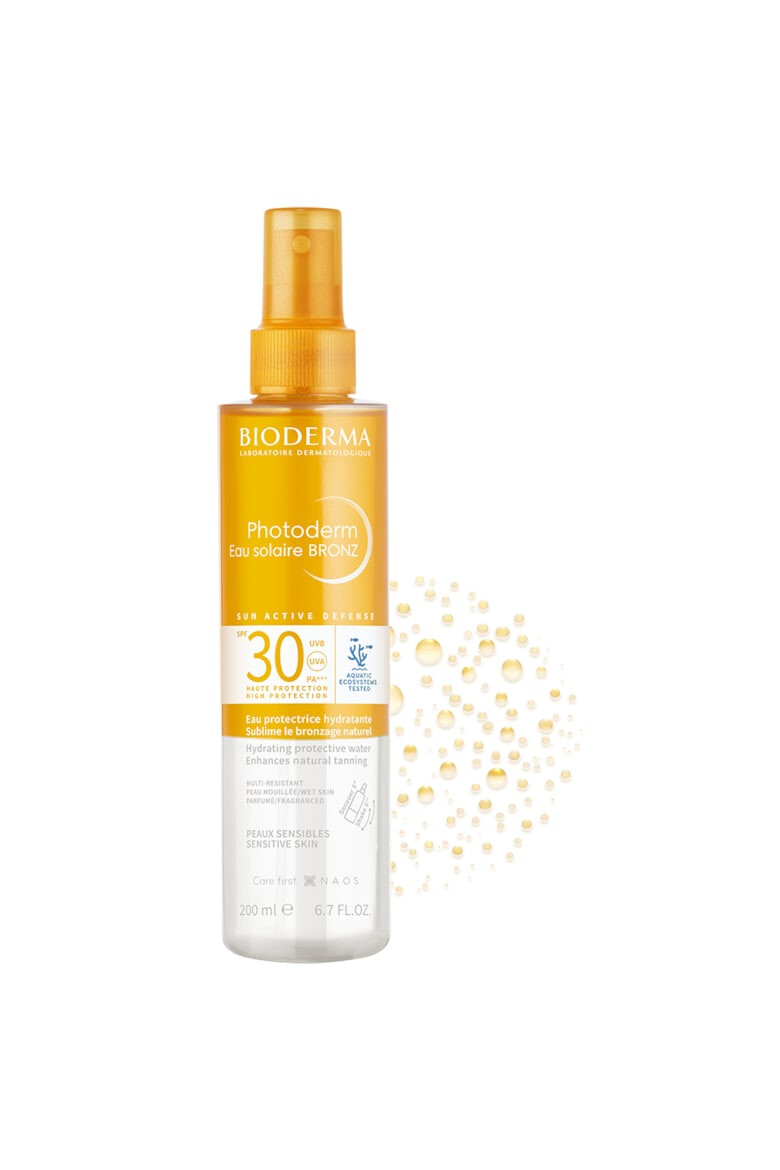 Bioderma Apa cu protectie solara pentru bronz imbunatatit Photoderm BRONZ SPF 30 200 ml - Pled.ro