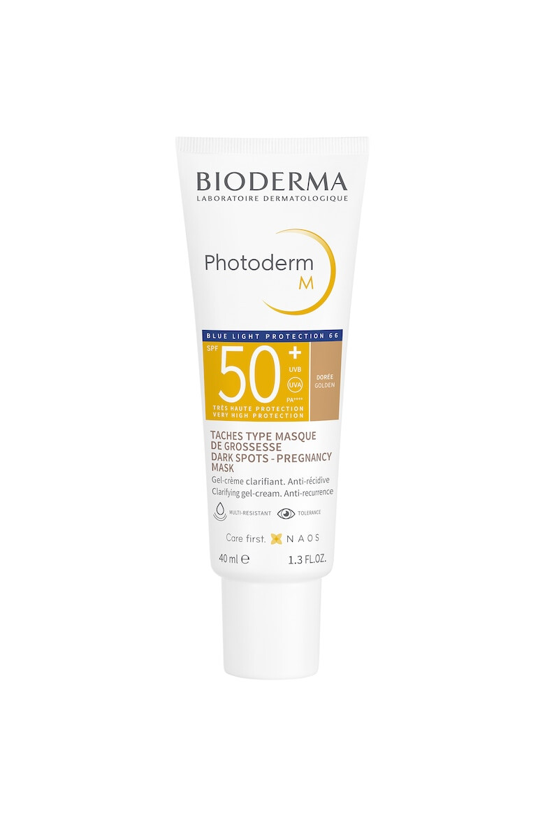 Bioderma Crema de fata coloranta cu protectie solara Photoderm M SPF 50+ nuanta aurie 40 ml - Pled.ro