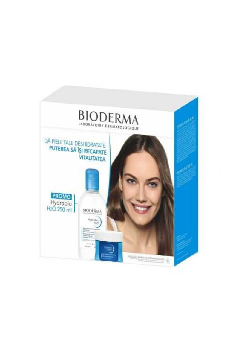 Bioderma Pachet Crema de fata Hydrabio pentru ten uscat si foarte uscat 50 ml + Apa micelara Hydrabio H2O pentru ten sensibil/uscat 250 ml - Pled.ro