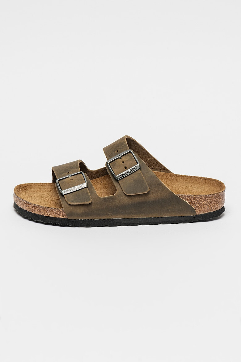 Birkenstock Papuci narrow fit unisex de piele Arizona - Pled.ro