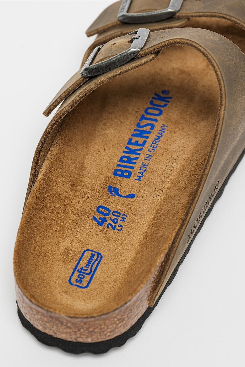 Birkenstock Papuci narrow fit unisex de piele Arizona - Pled.ro