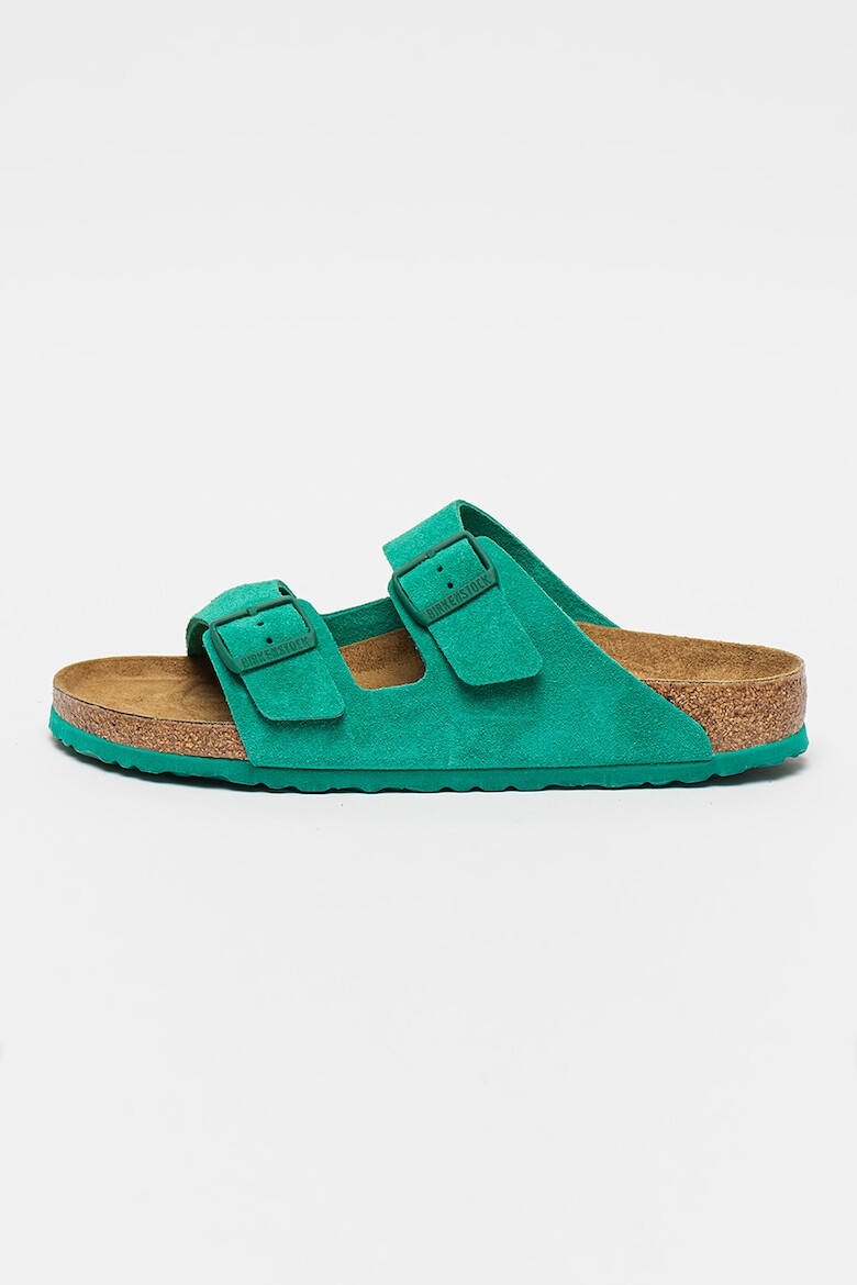 Birkenstock Papuci narrow fit unisex de piele intoarsa Arizona - Pled.ro