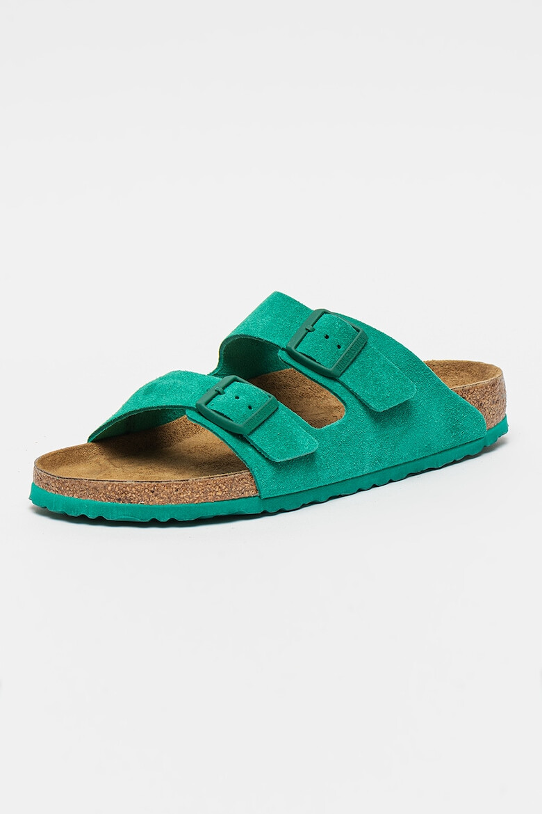 Birkenstock Papuci narrow fit unisex de piele intoarsa Arizona - Pled.ro