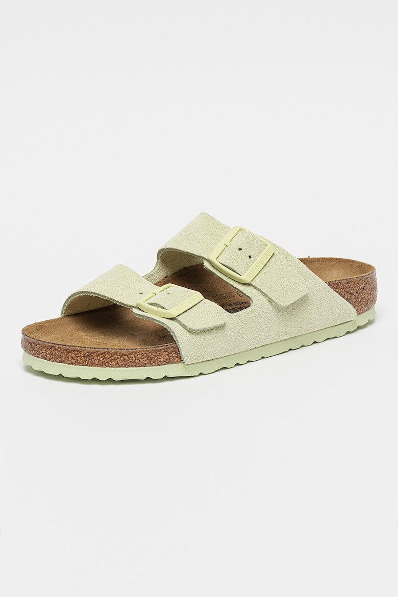 Birkenstock Papuci narrow fit unisex de piele intoarsa Arizona - Pled.ro