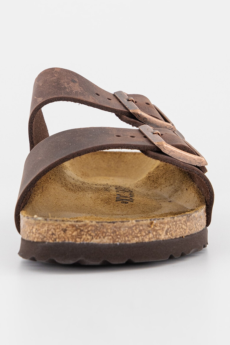 Birkenstock Papuci unisex de piele cu catarame Arizona - Pled.ro