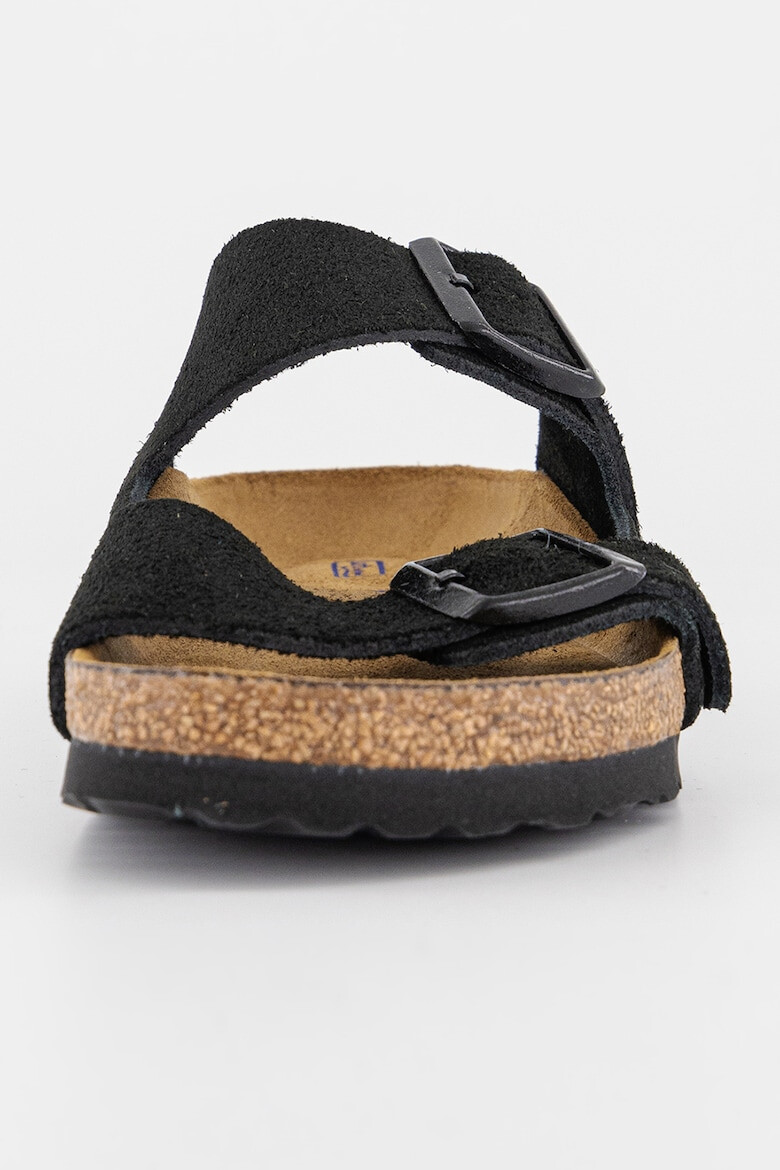 Birkenstock Papuci unisex de piele intoarsa cu catarame ajustabile - Pled.ro