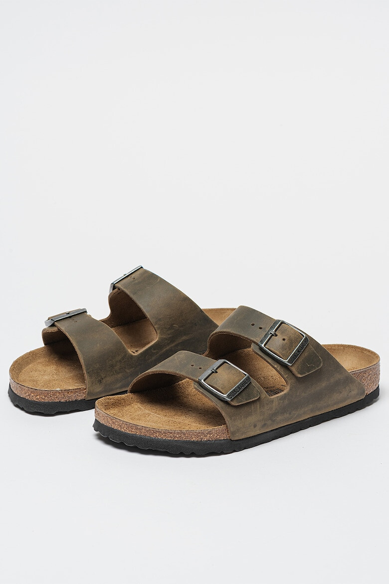 Birkenstock Papuci unisex din piele cu model cu catarama Arizona - Pled.ro