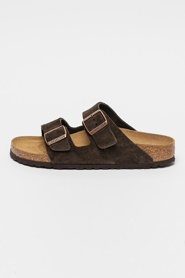 Birkenstock Papuci unisex narrow fit de piele intoarsa Arizona - Pled.ro