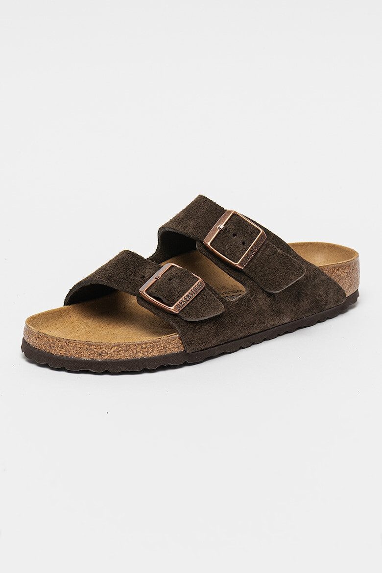 Birkenstock Papuci unisex narrow fit de piele intoarsa Arizona - Pled.ro