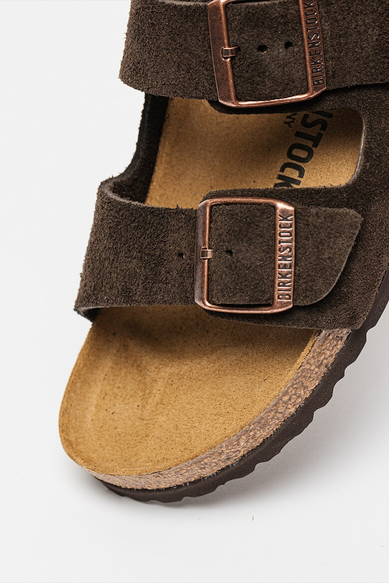 Birkenstock Papuci unisex narrow fit de piele intoarsa Arizona - Pled.ro