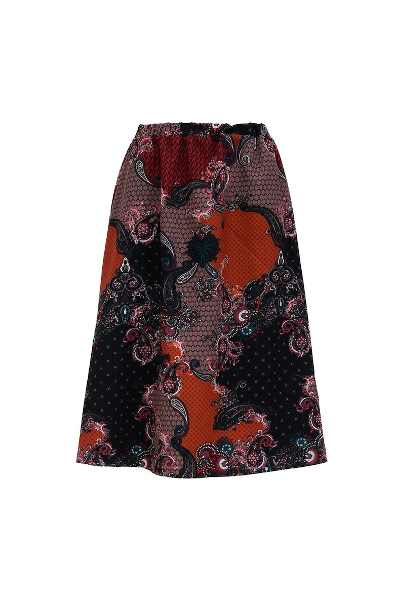 BITOLIA GALLERY Fusta midi evazata cu model paisley - Pled.ro