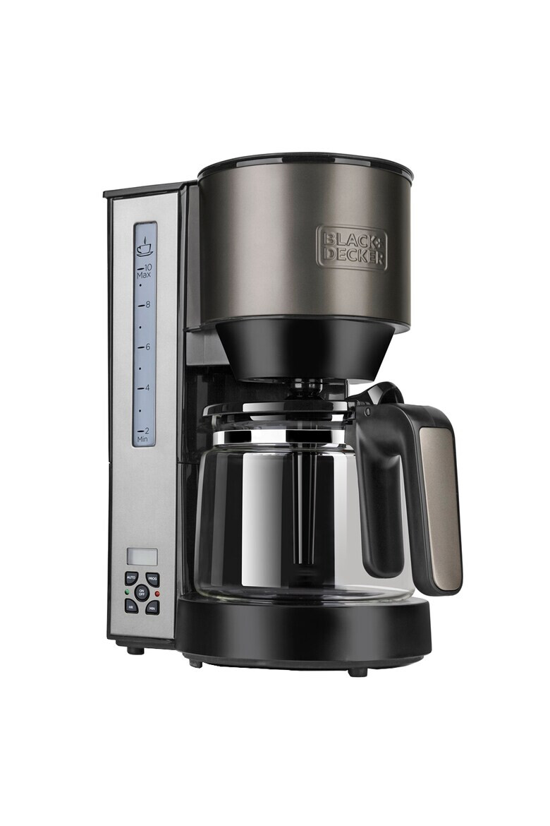 Black & Decker Cafetiera Black&Decker 1000W 12 cesti cafea programabila 1.25l Negru/Inox - Pled.ro