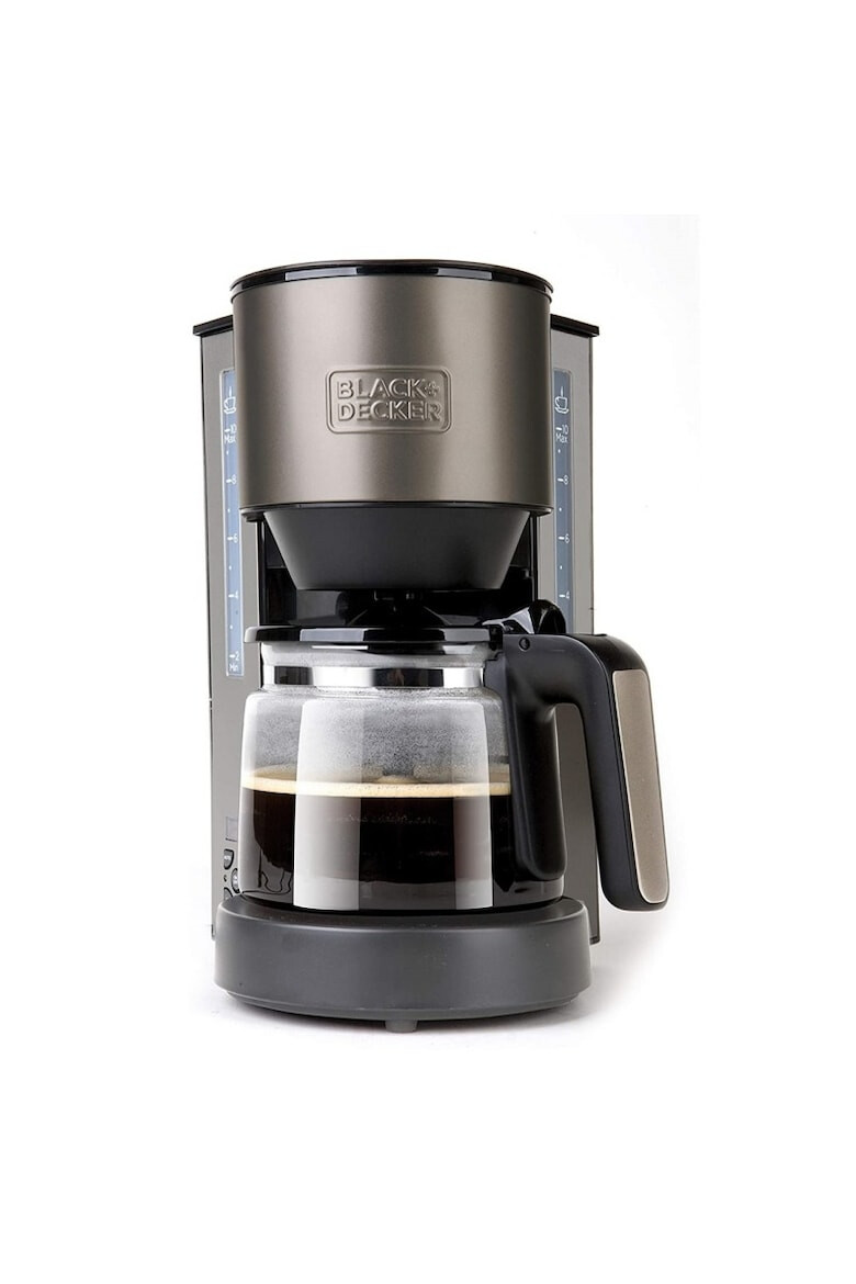 Black & Decker Cafetiera Black&Decker 1000W 12 cesti cafea programabila 1.25l Negru/Inox - Pled.ro