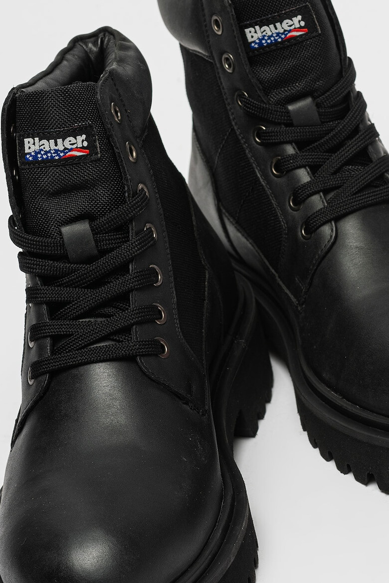 Blauer Ghete de piele cu insertii textile Buxton - Pled.ro