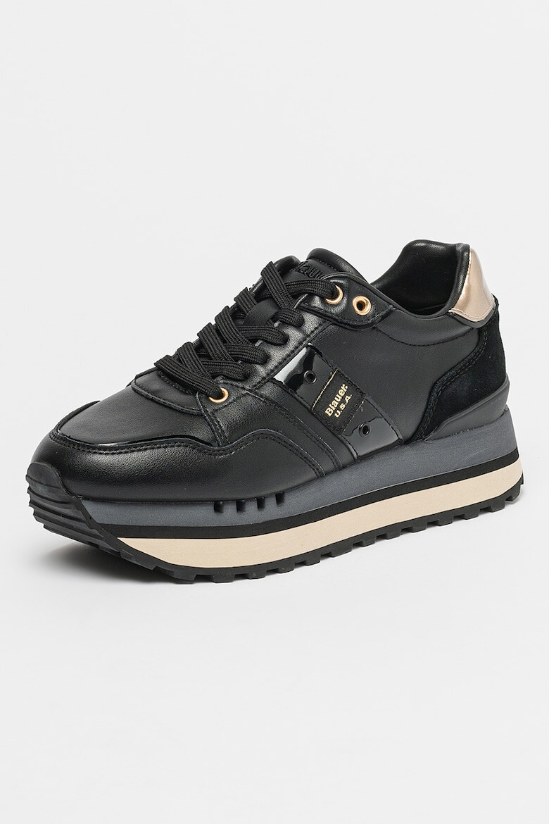 Blauer Pantofi sport flatform de piele - Pled.ro