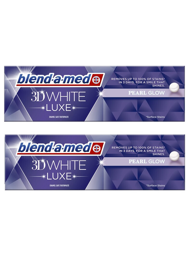 Blend-a-med Pachet promo Pasta de dinti 3DW Luxe Pearl Glow 2 X 75 ml - Pled.ro