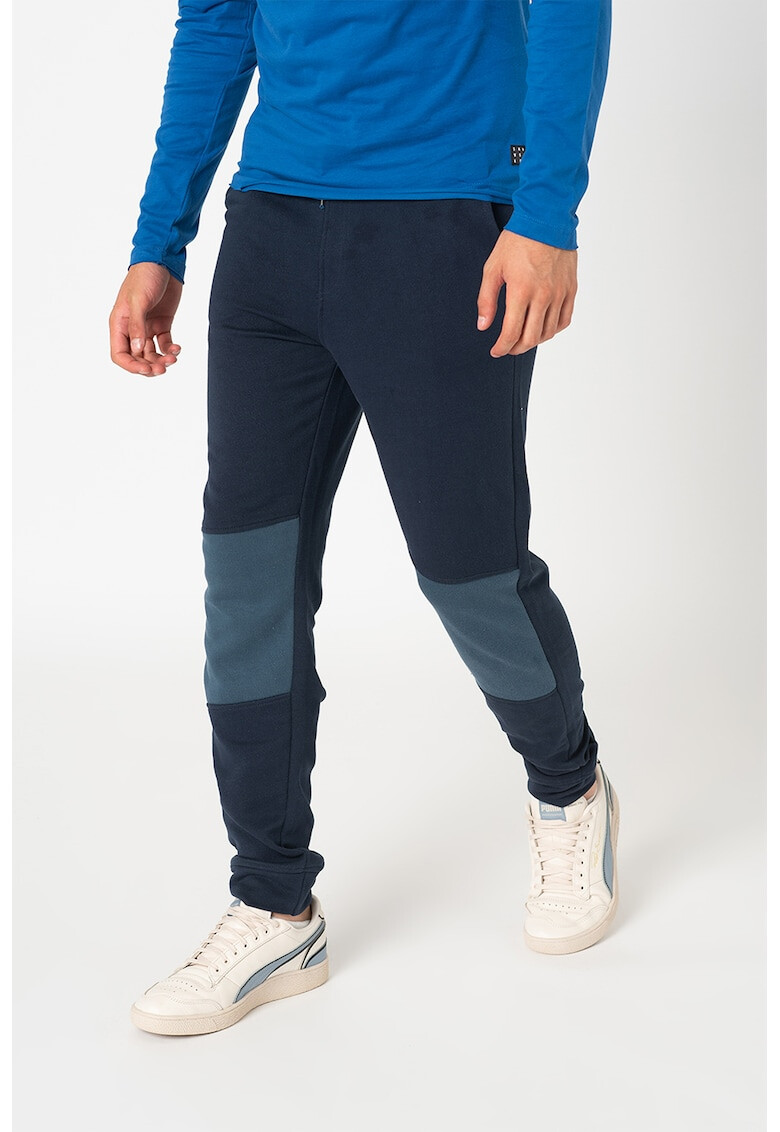 BLEND Pantaloni sport de bumbac cu segmente contrastante - Pled.ro