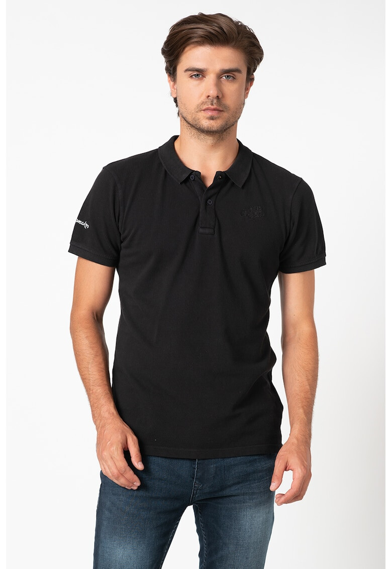 BLEND Tricou polo cu logo brodat - Pled.ro