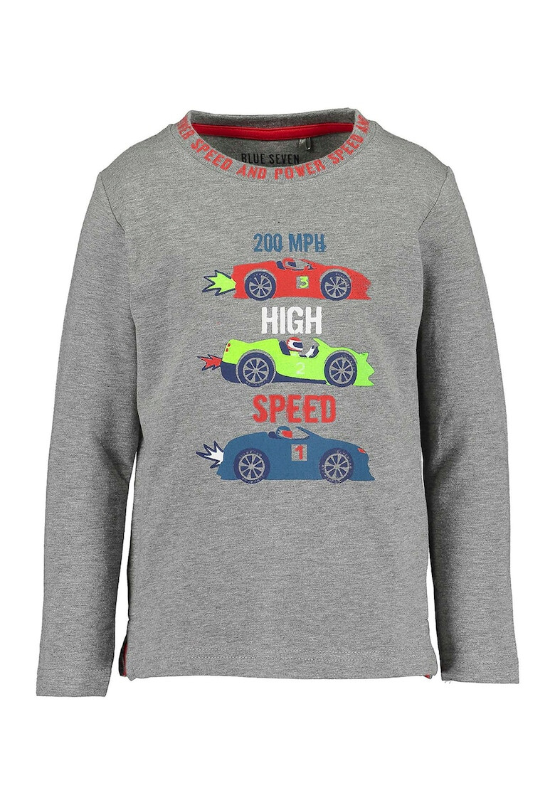 Blue Seven Bluza din amestec de bumbac cu imprimeu grafic - Pled.ro