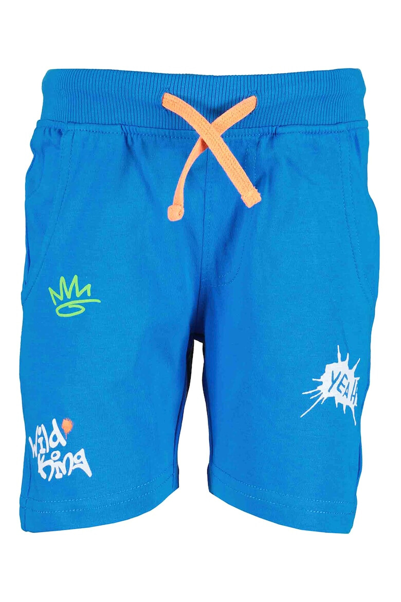 Blue Seven Pantaloni scurti de bumbac cu imprimeu grafic - Pled.ro