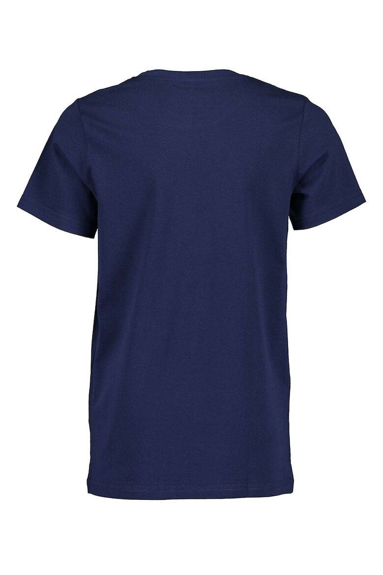 Blue Seven Tricou cu imprimeu text si grafic si decolteu la baza gatului - Pled.ro