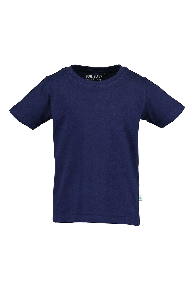 Blue Seven Tricou de bumbac cu decolteu la baza gatului - Pled.ro