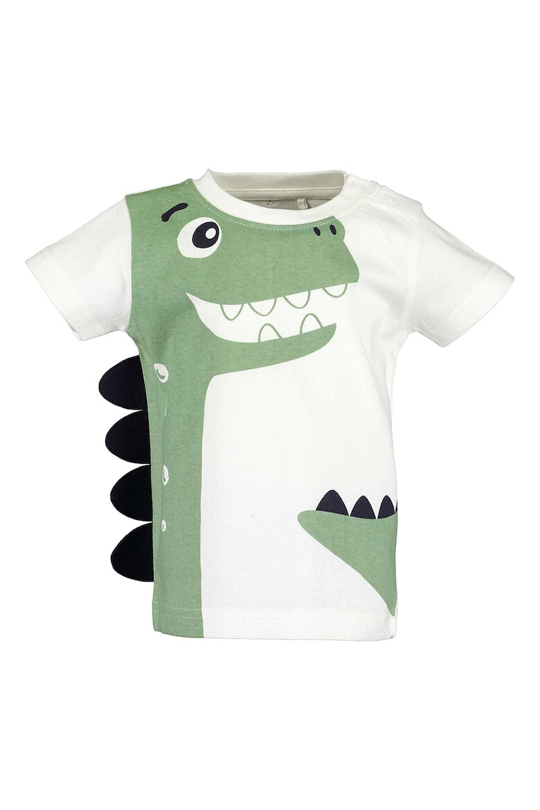 Blue Seven Tricou de bumbac cu imprimeu cu dinozaur - Pled.ro