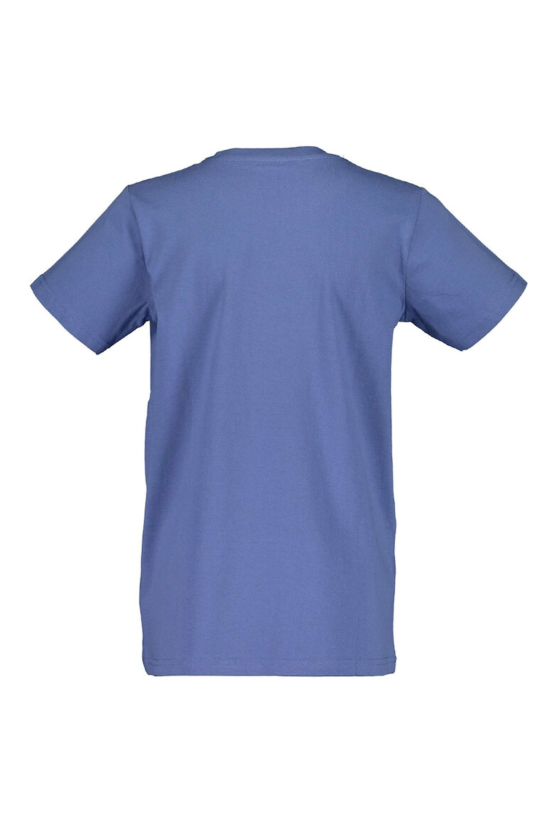 Blue Seven Tricou de bumbac cu imprimeu text si tropical - Pled.ro