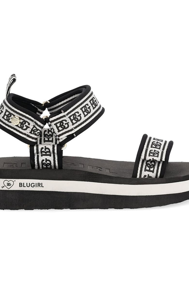 Blugirl Sandale cu velcro si talpa wedge - Pled.ro