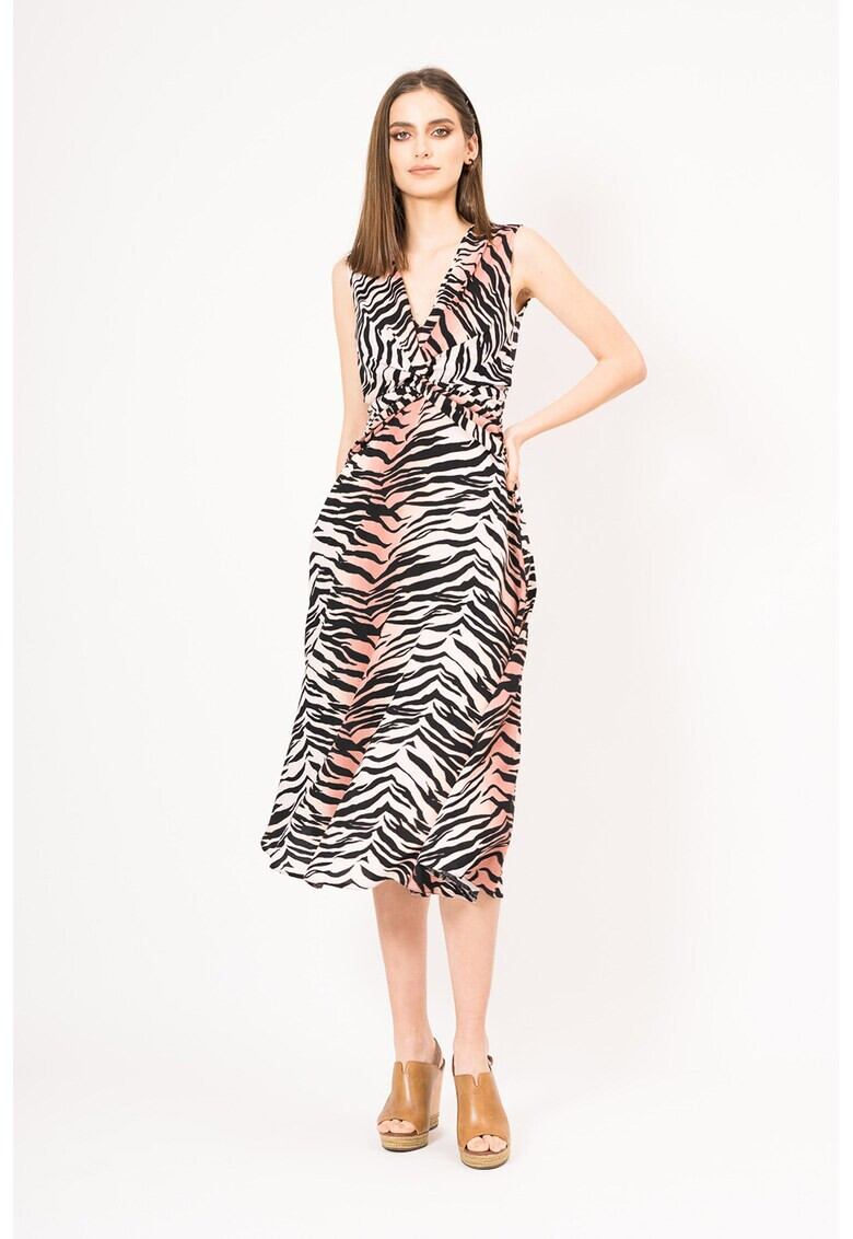 BLUZAT Rochie fara maneci cu animal print - Pled.ro