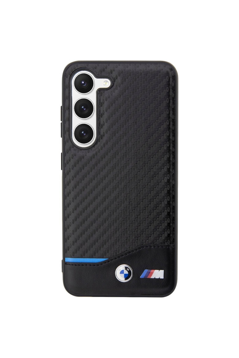 BMW Husa de protectie Piele Carbon pentru Samsung Galaxy S23+ Negru - Pled.ro